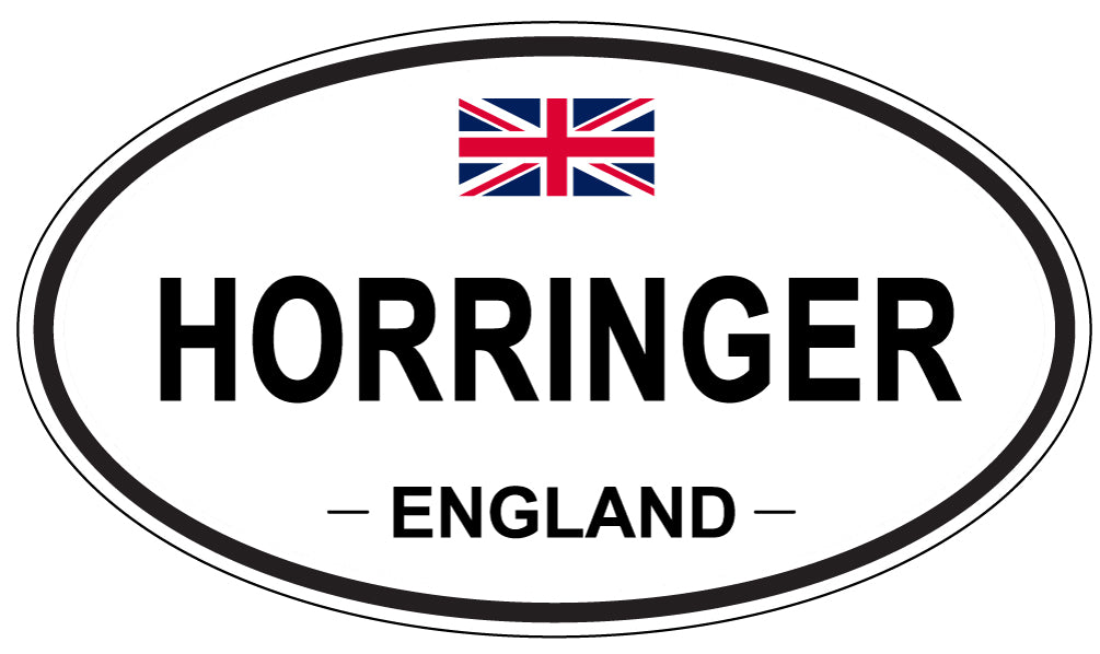 HORRINGER, ENGLAND - Oval Sticker