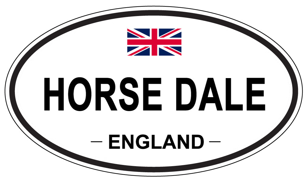 HORSE DALE, England - Oval Magnet