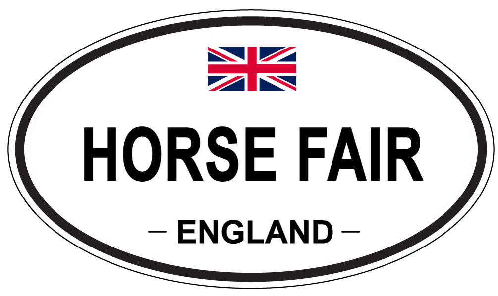 HORSE FAIR, England - Oval Magnet