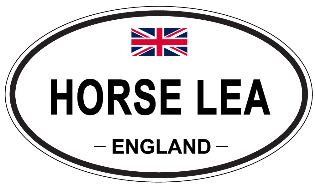 HORSE LEA, England - Oval Magnet