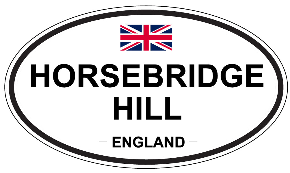 HORSEBRIDGE HILL, ENGLAND - Oval Sticker