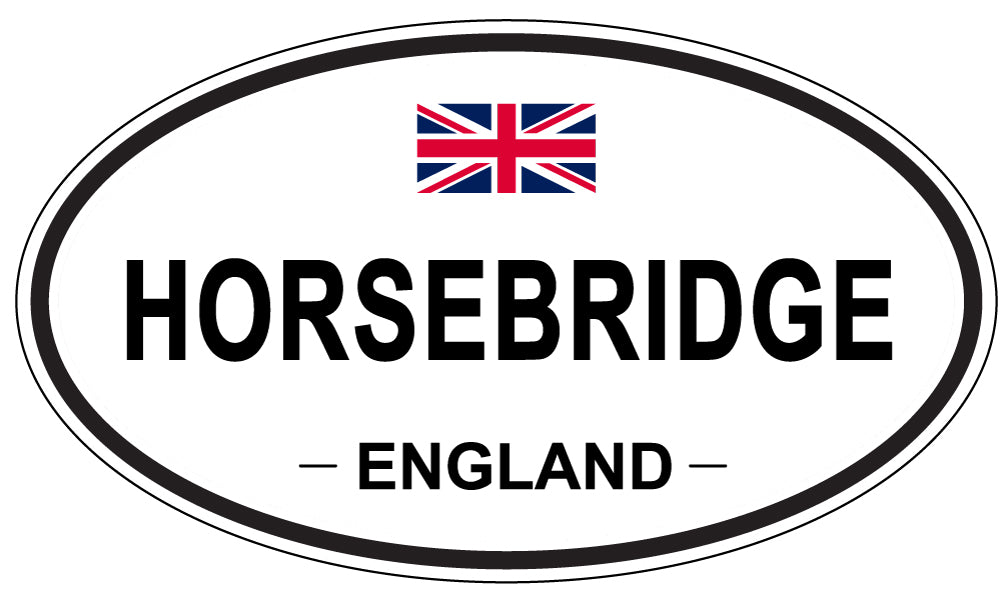 HORSEBRIDGE, ENGLAND - Oval Sticker