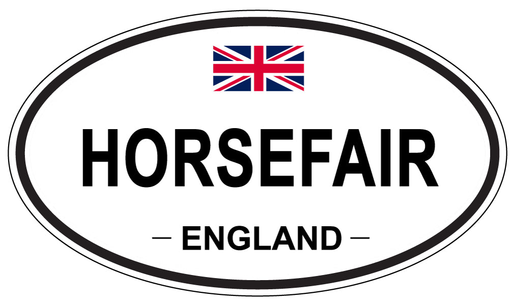 HORSEFAIR, ENGLAND - Oval Sticker
