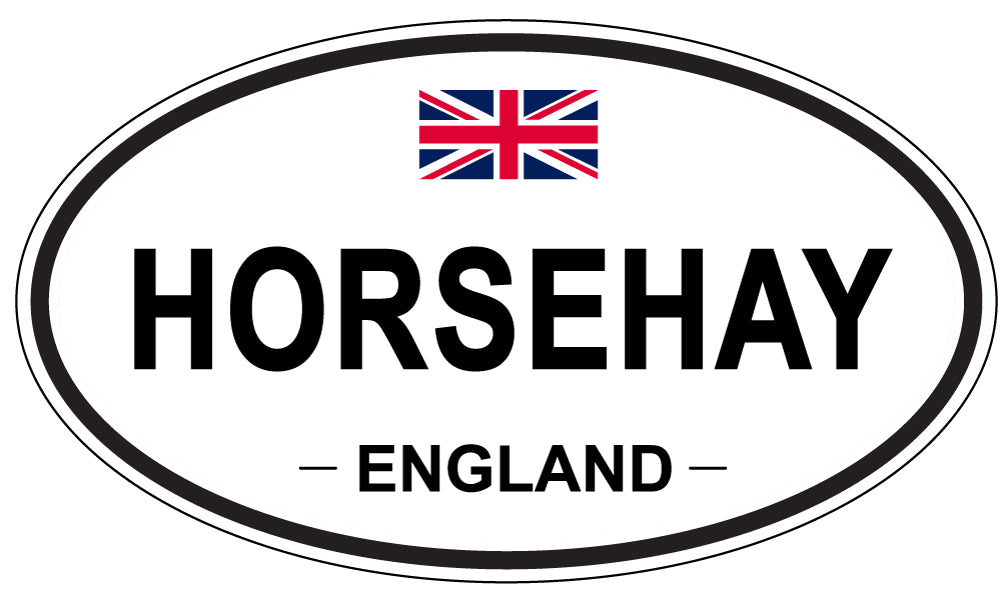 HORSEHAY, ENGLAND - Oval Sticker