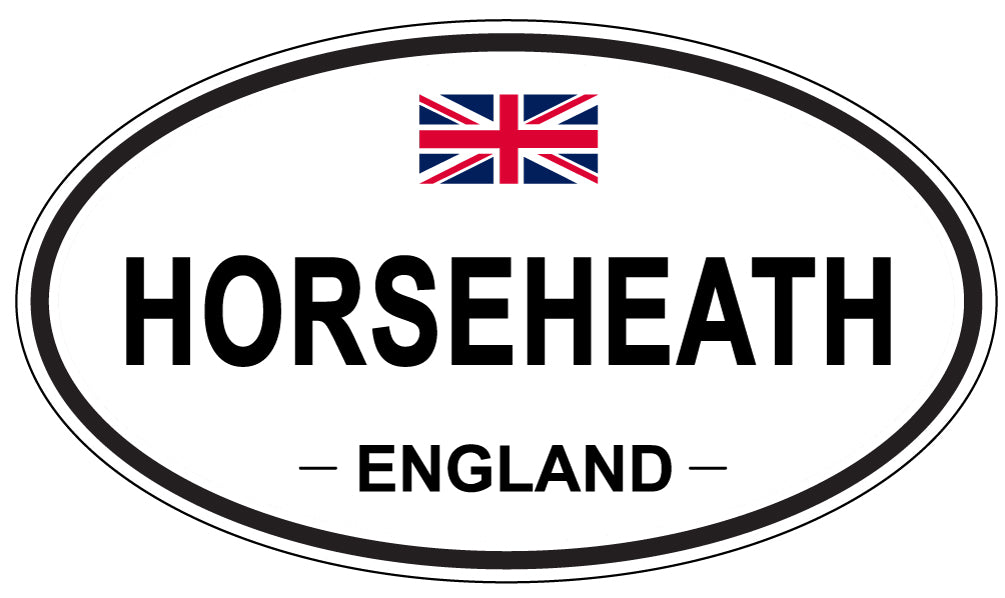 HORSEHEATH, ENGLAND - Oval Sticker