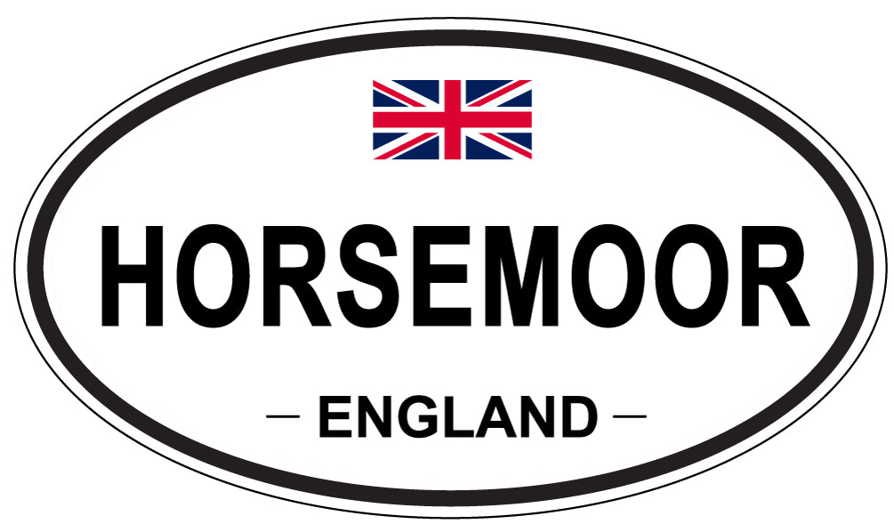 HORSEMOOR, ENGLAND - Oval Sticker