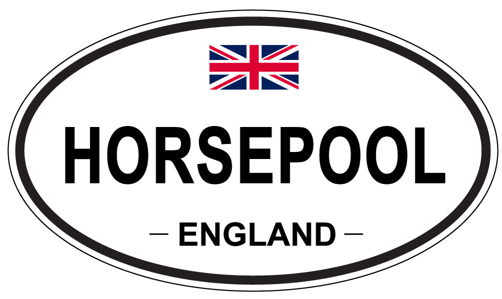 HORSEPOOL, ENGLAND - Oval Sticker