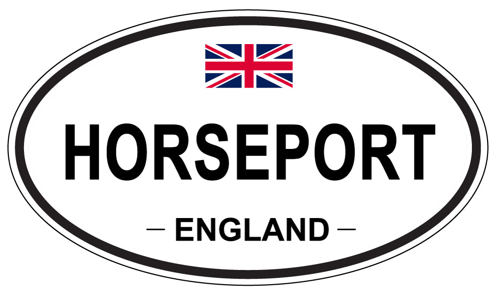 HORSEPORT, ENGLAND - Oval Sticker