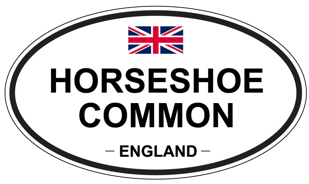 HORSESHOE COMMON, ENGLAND - Oval Sticker
