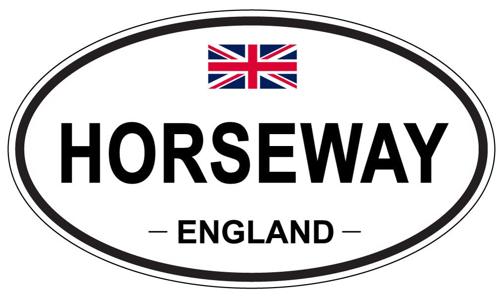 HORSEWAY, ENGLAND - Oval Sticker