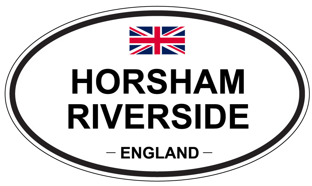 HORSHAM RIVERSIDE, ENGLAND - Oval Sticker