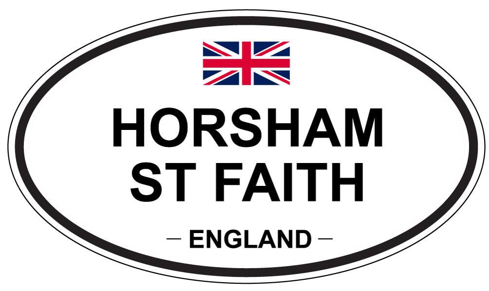 HORSHAM ST FAITH, England - Oval Magnet