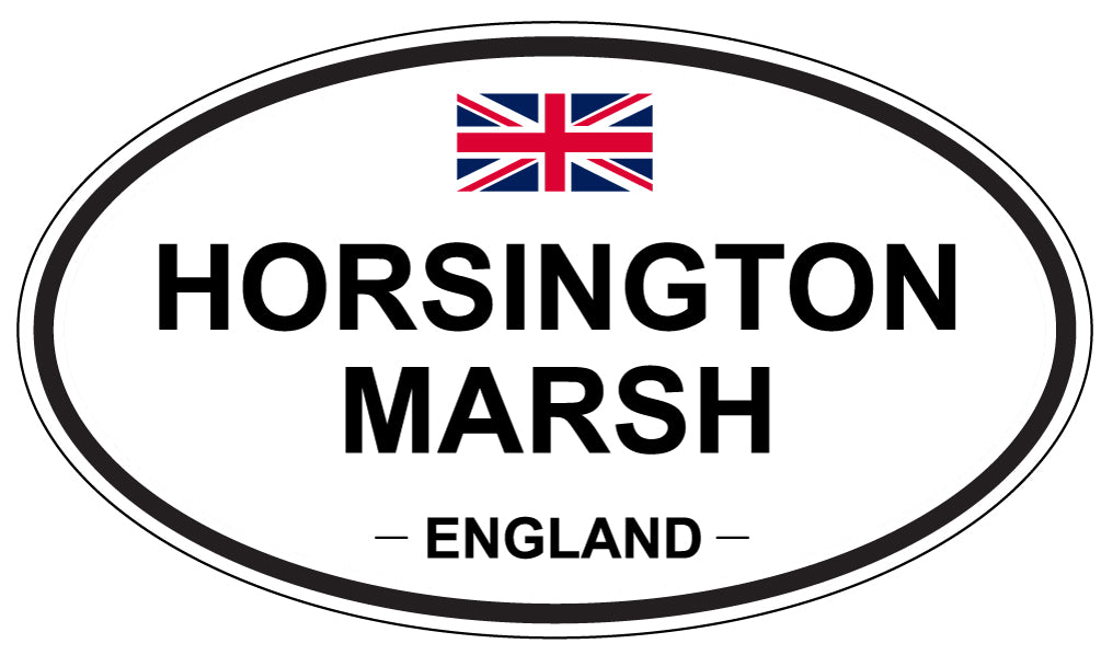 HORSINGTON MARSH, ENGLAND - Oval Sticker