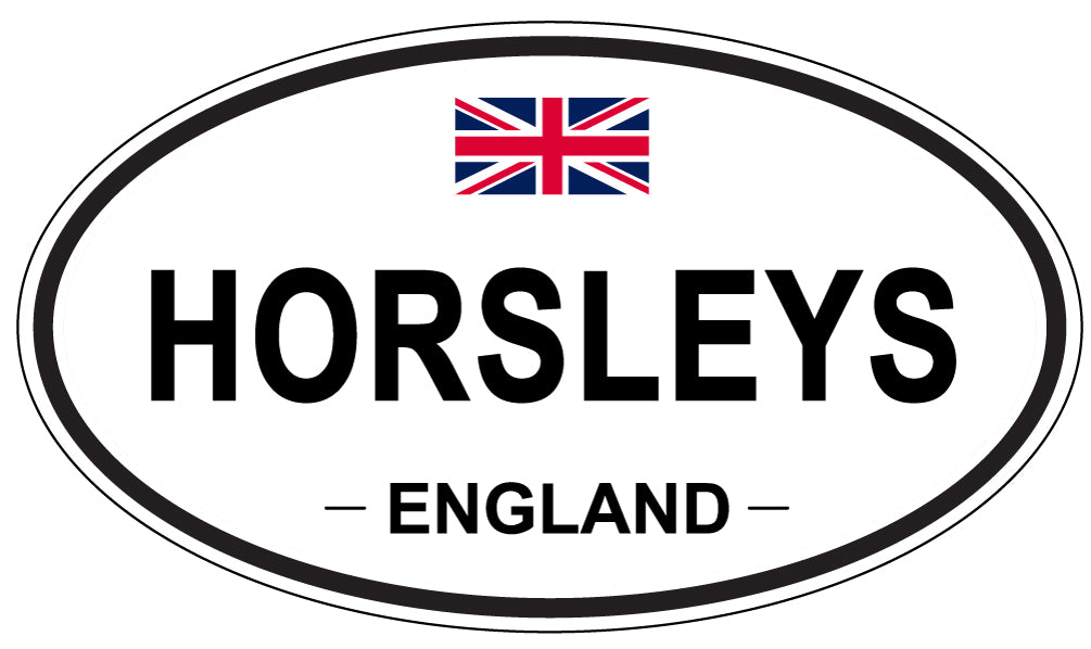 HORSLEYS, ENGLAND - Oval Sticker