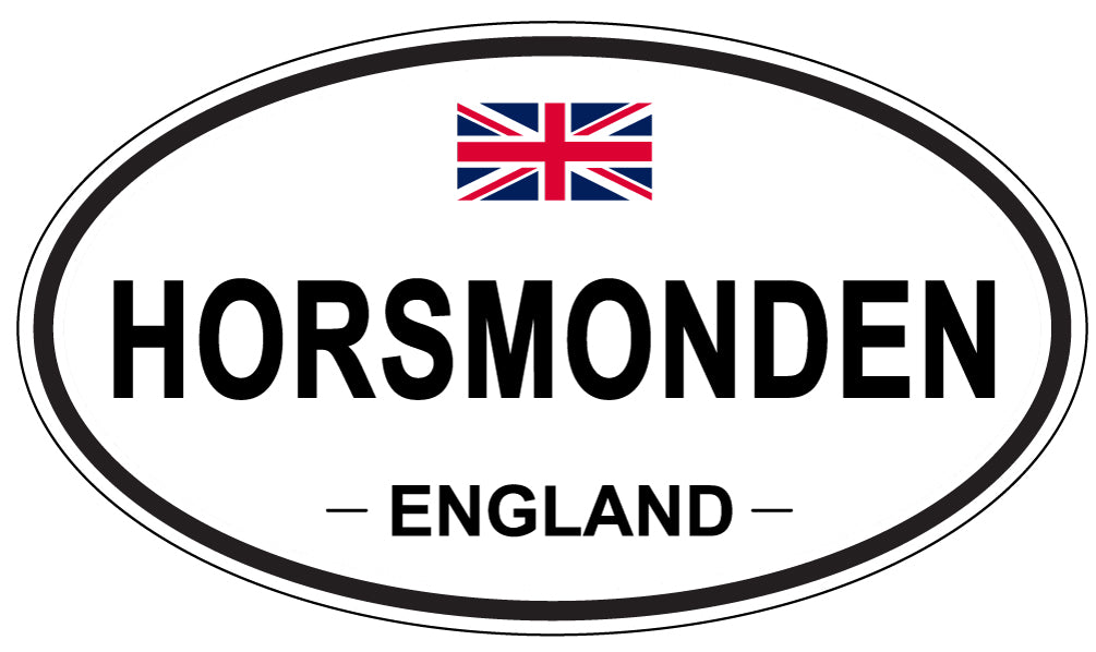 HORSMONDEN, ENGLAND - Oval Sticker
