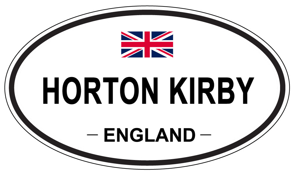HORTON KIRBY, ENGLAND - Oval Sticker