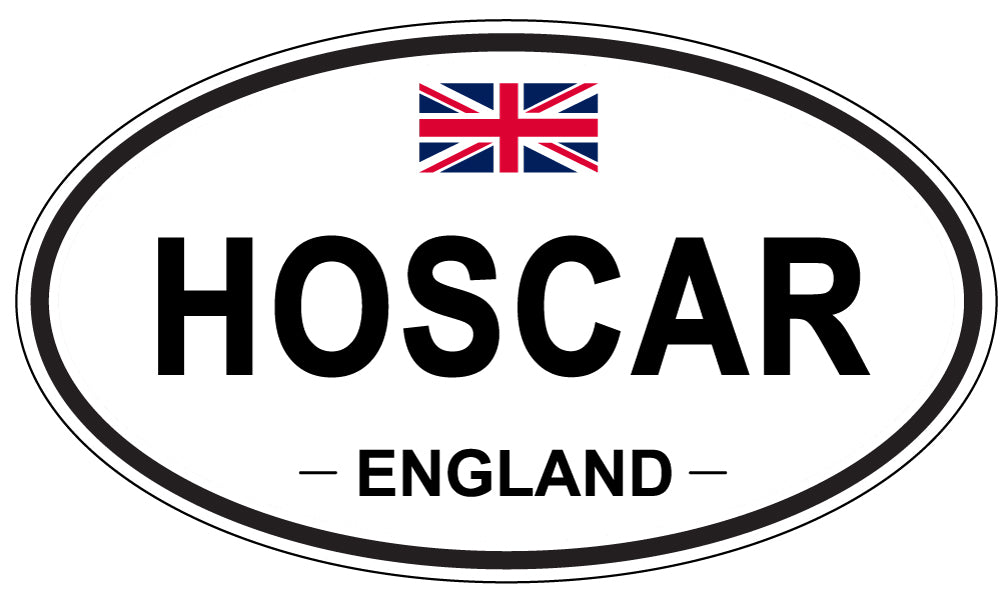 HOSCAR, England - Oval Magnet