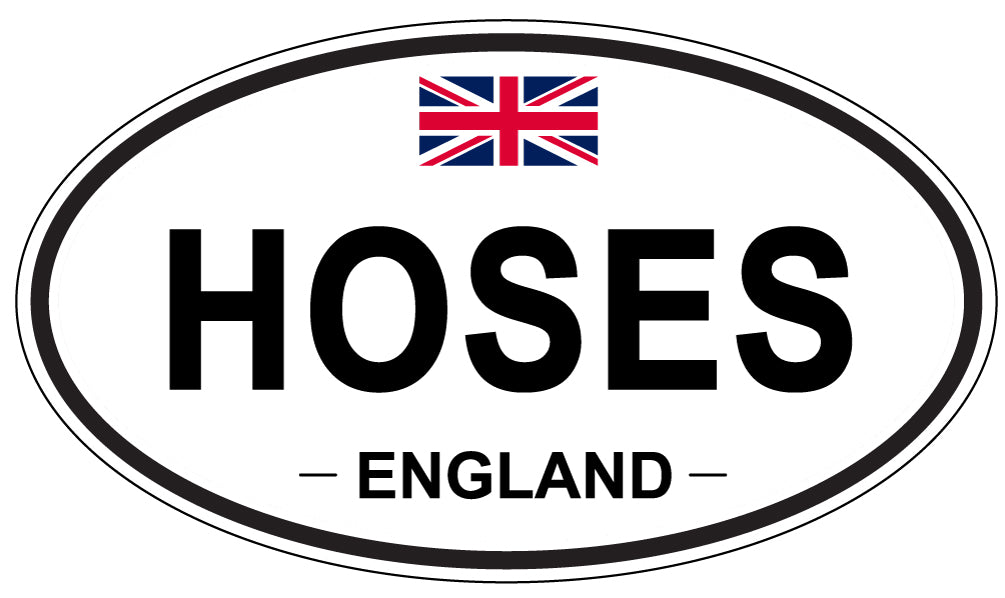 HOSES, England - Oval Magnet