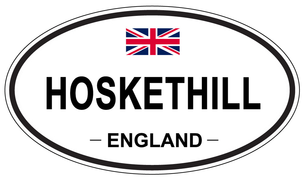 HOSKETHILL, England - Oval Magnet