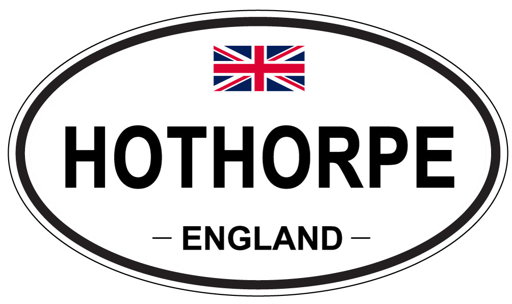 HOTHORPE, England - Oval Magnet