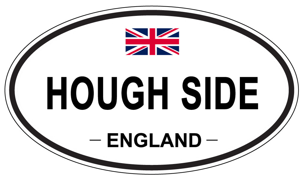 HOUGH SIDE, ENGLAND - Oval Sticker