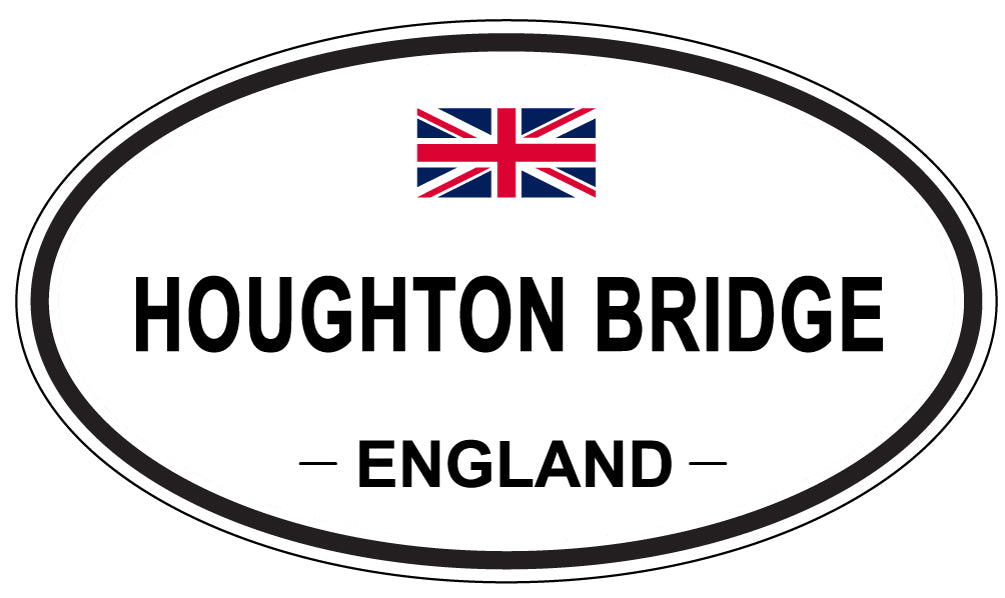 HOUGHTON BRIDGE, England - Oval Magnet