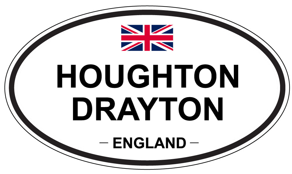 HOUGHTON DRAYTON, ENGLAND - Oval Sticker