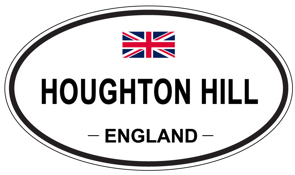 HOUGHTON HILL, ENGLAND - Oval Sticker