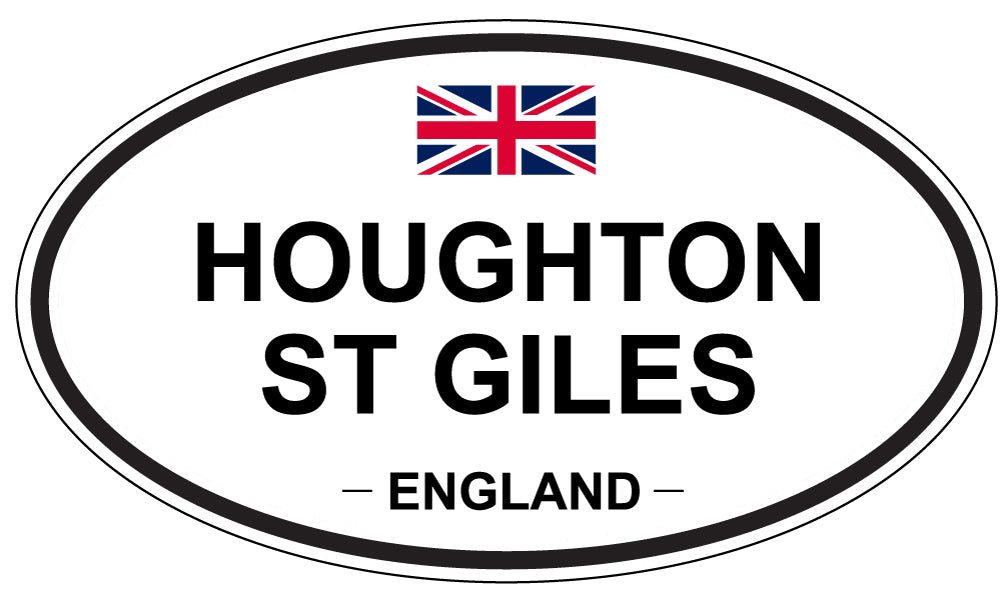 HOUGHTON ST GILES, ENGLAND - Oval Sticker