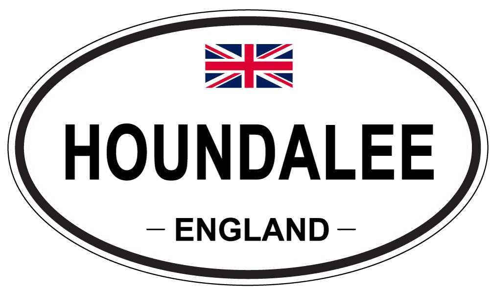 HOUNDALEE, England - Oval Magnet