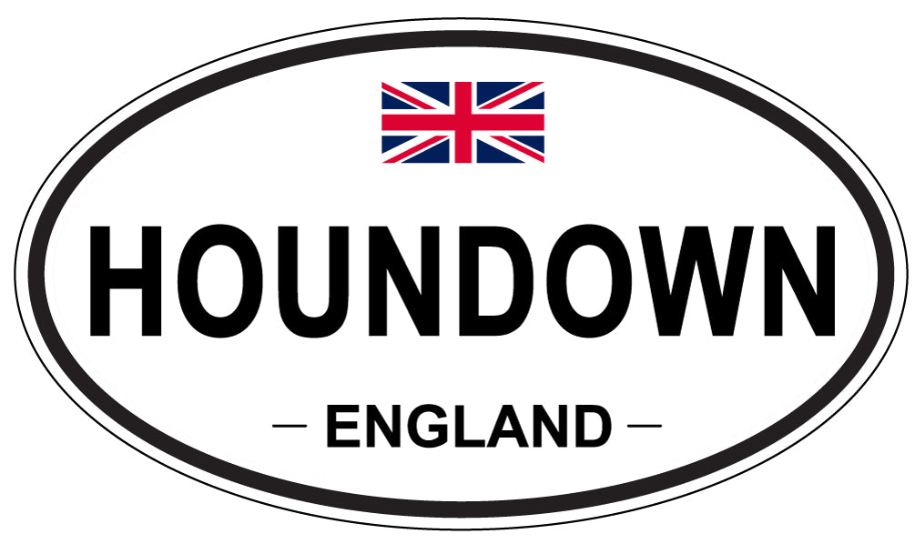 HOUNDOWN, England - Oval Magnet