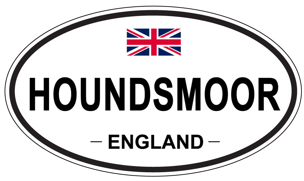 HOUNDSMOOR, ENGLAND - Oval Sticker