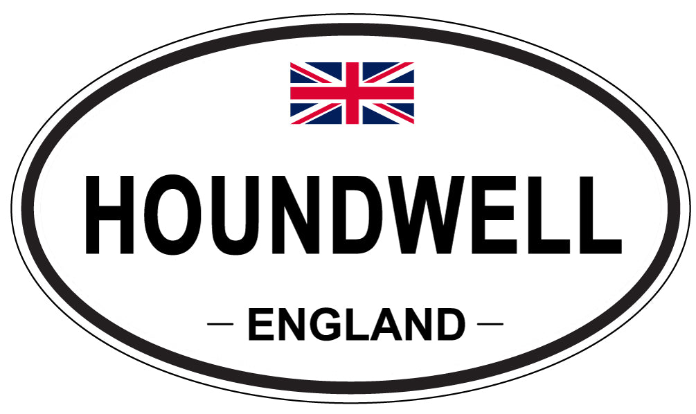HOUNDWELL, ENGLAND - Oval Sticker