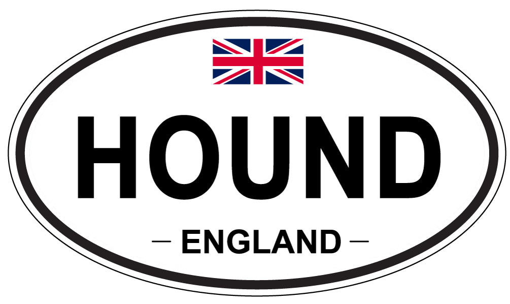 HOUND, England - Oval Magnet