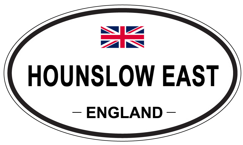 HOUNSLOW EAST, ENGLAND - Oval Sticker