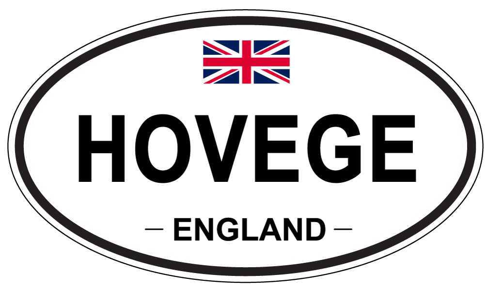 HOVEGE, ENGLAND - Oval Sticker