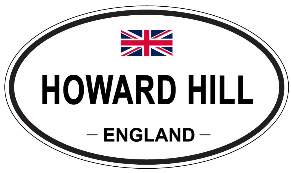 HOWARD HILL, ENGLAND - Oval Sticker
