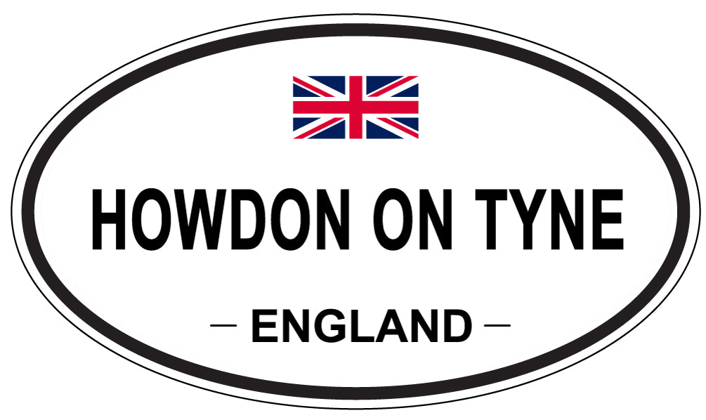 HOWDON ON TYNE, England - Oval Magnet