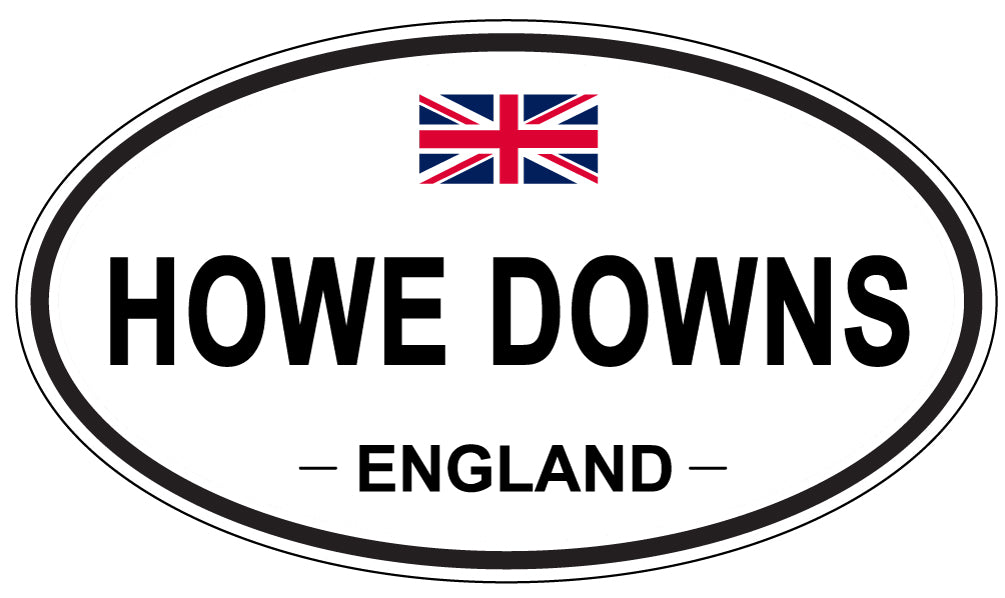 HOWE DOWNS, ENGLAND - Oval Sticker