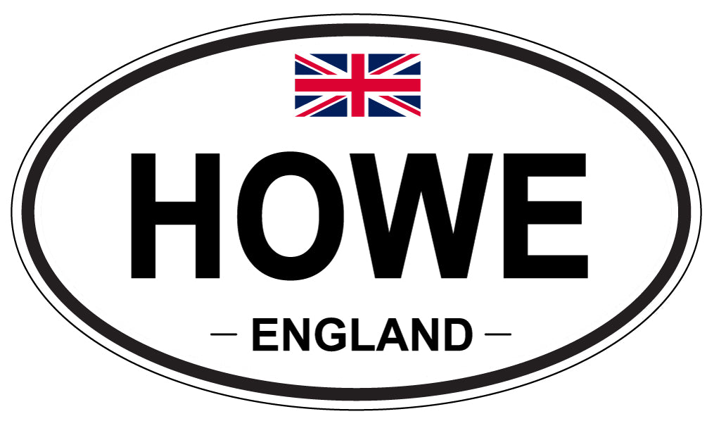 HOWE, England - Oval Magnet