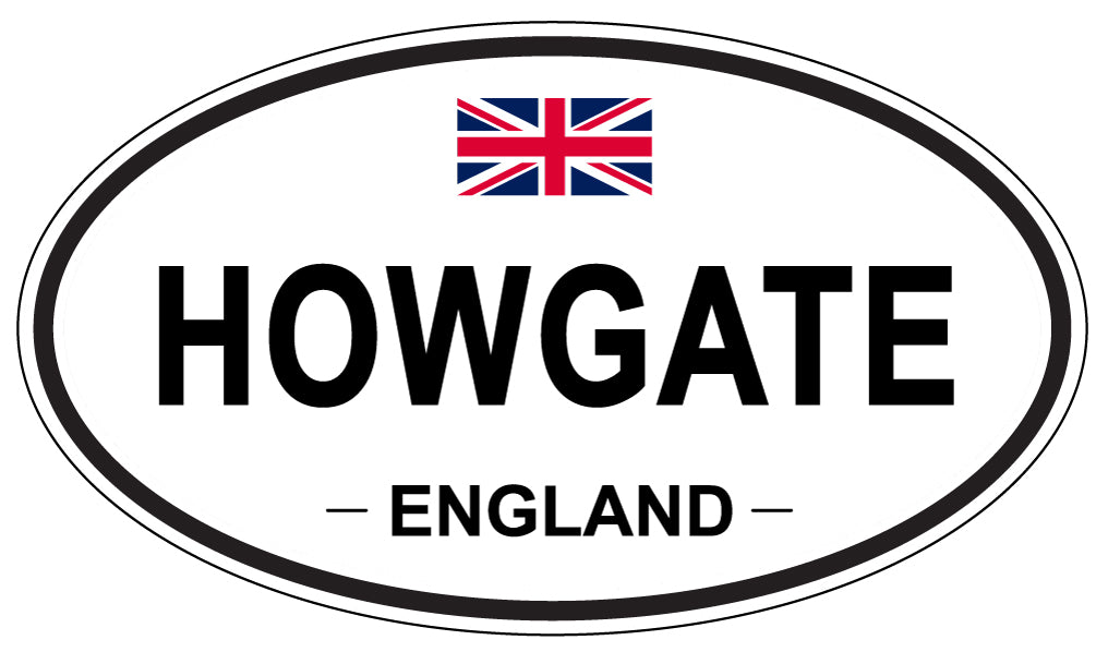 HOWGATE, ENGLAND - Oval Sticker