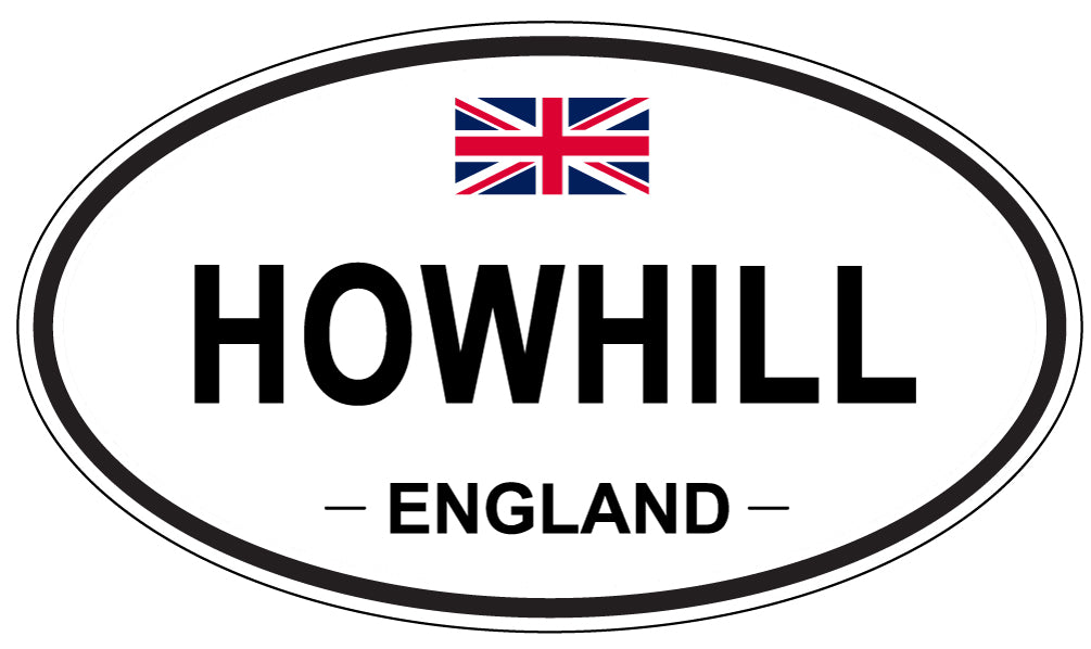 HOWHILL, ENGLAND - Oval Sticker