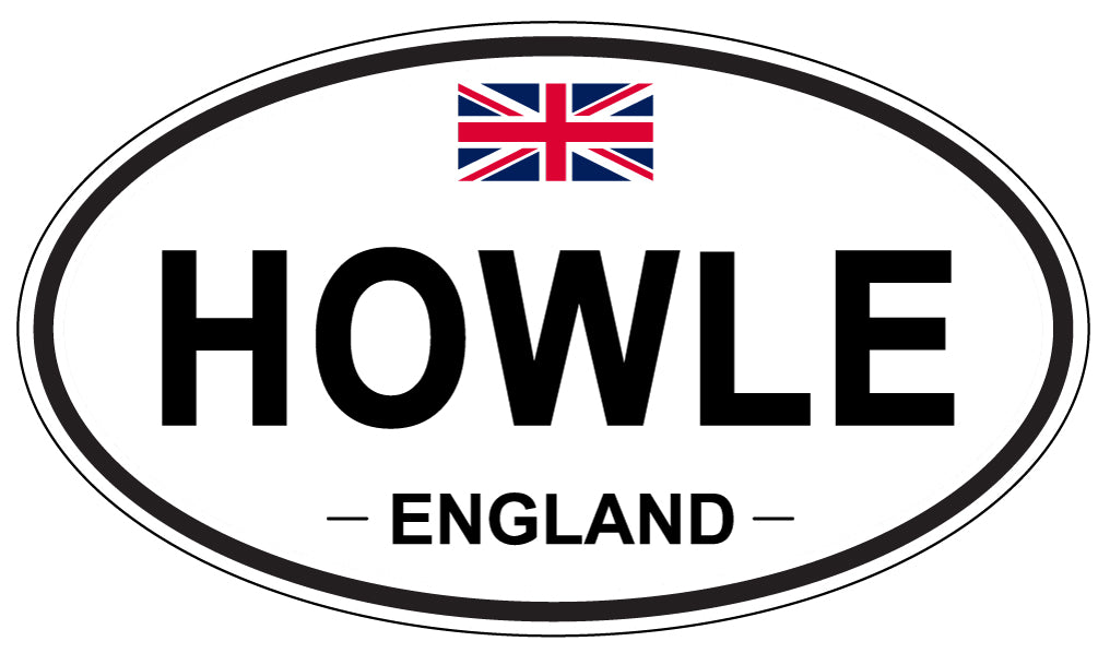 HOWLE, ENGLAND - Oval Sticker