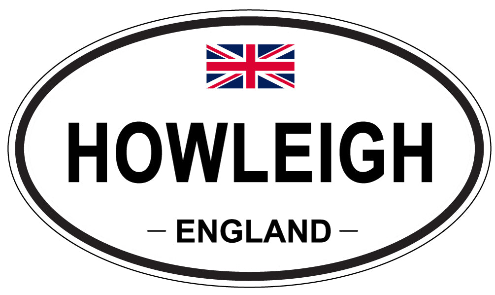 HOWLEIGH, ENGLAND - Oval Sticker