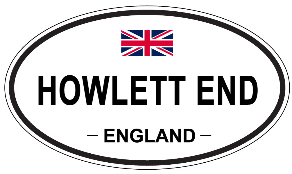 HOWLETT END, ENGLAND - Oval Sticker