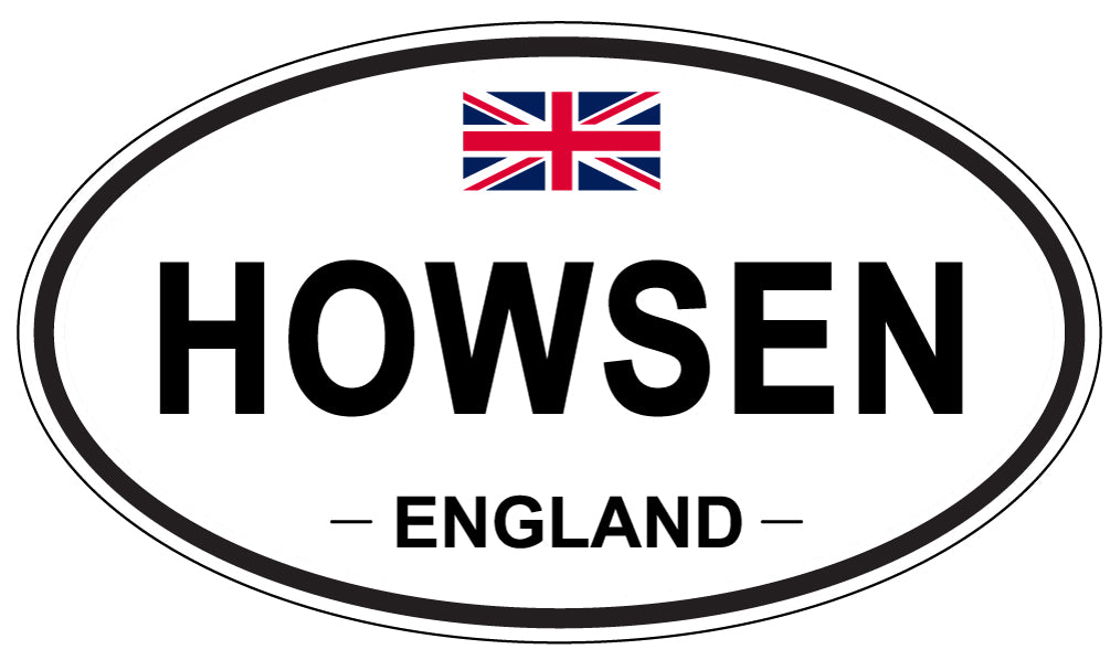 HOWSEN, ENGLAND - Oval Sticker