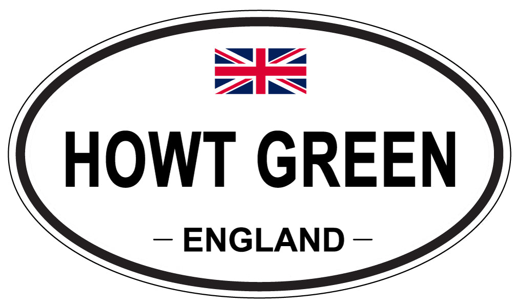 HOWT GREEN, ENGLAND - Oval Sticker