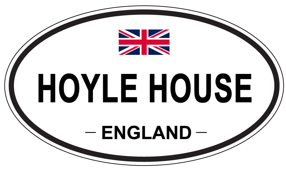 HOYLE HOUSE, England - Oval Magnet