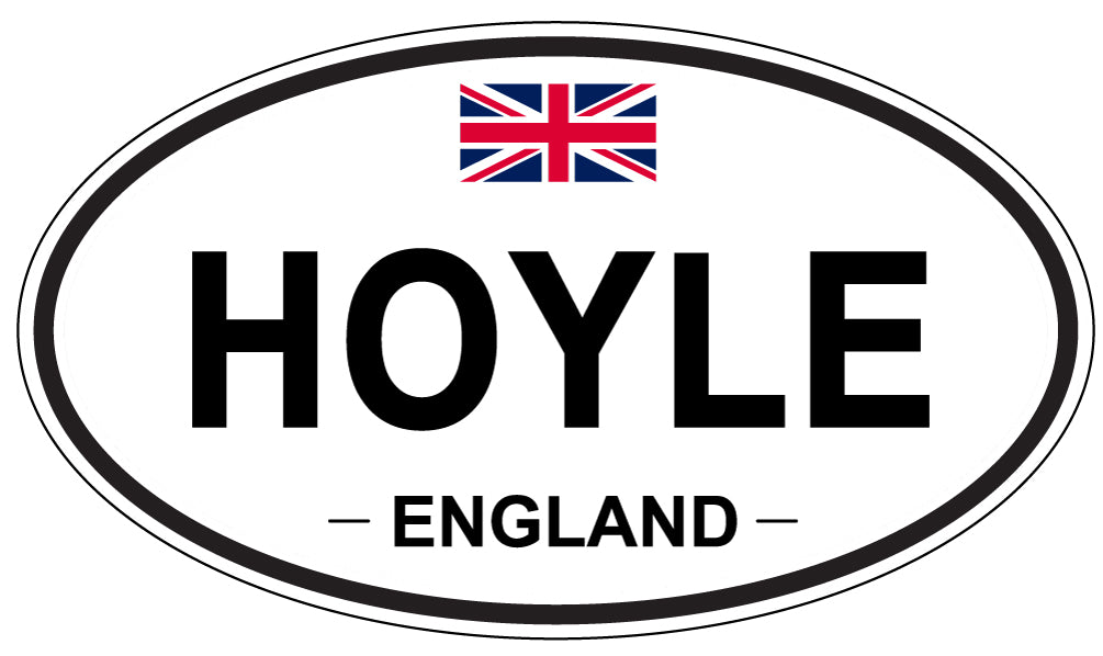 HOYLE, ENGLAND - Oval Sticker