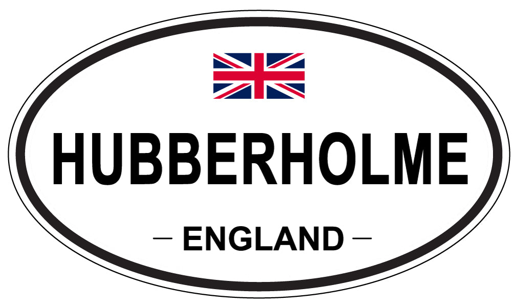 HUBBERHOLME, ENGLAND - Oval Sticker